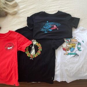 Four toddler Christmas surf brand tshirts